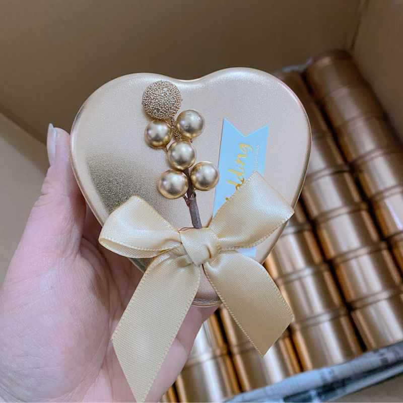 

Персоналізовані європейські золоті круглі весільні коробки для цукерок, подарунки As shown, no processing needed