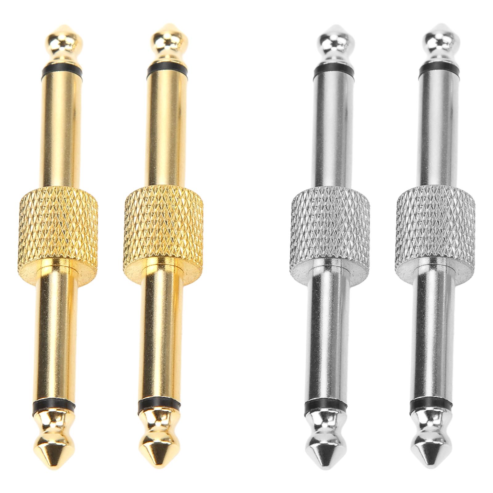 

2 шт., 6,35 мм, адаптер для эффектов, разъем для шумоподавления, гитарная педаль, конверсионный штекер