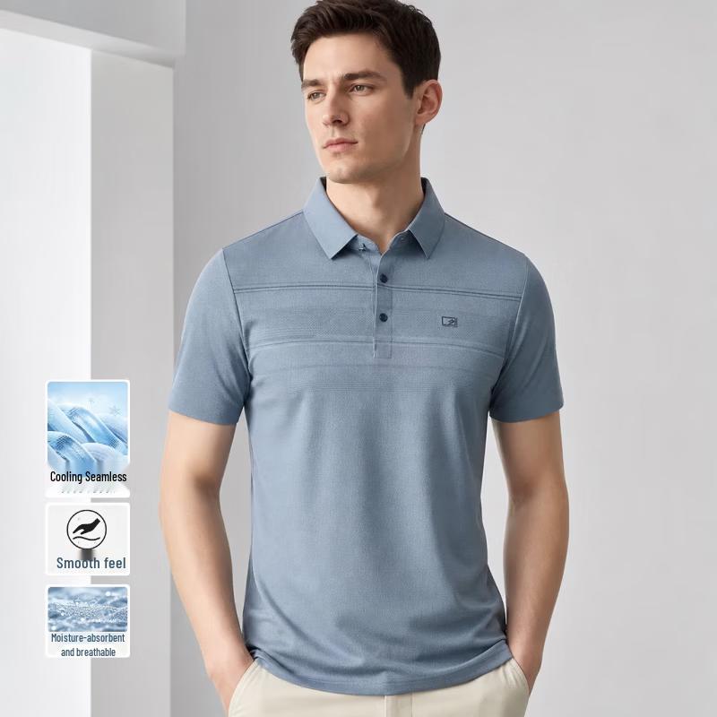 VEE KELLEN Men's Breathable Business Casual Polo Shirt