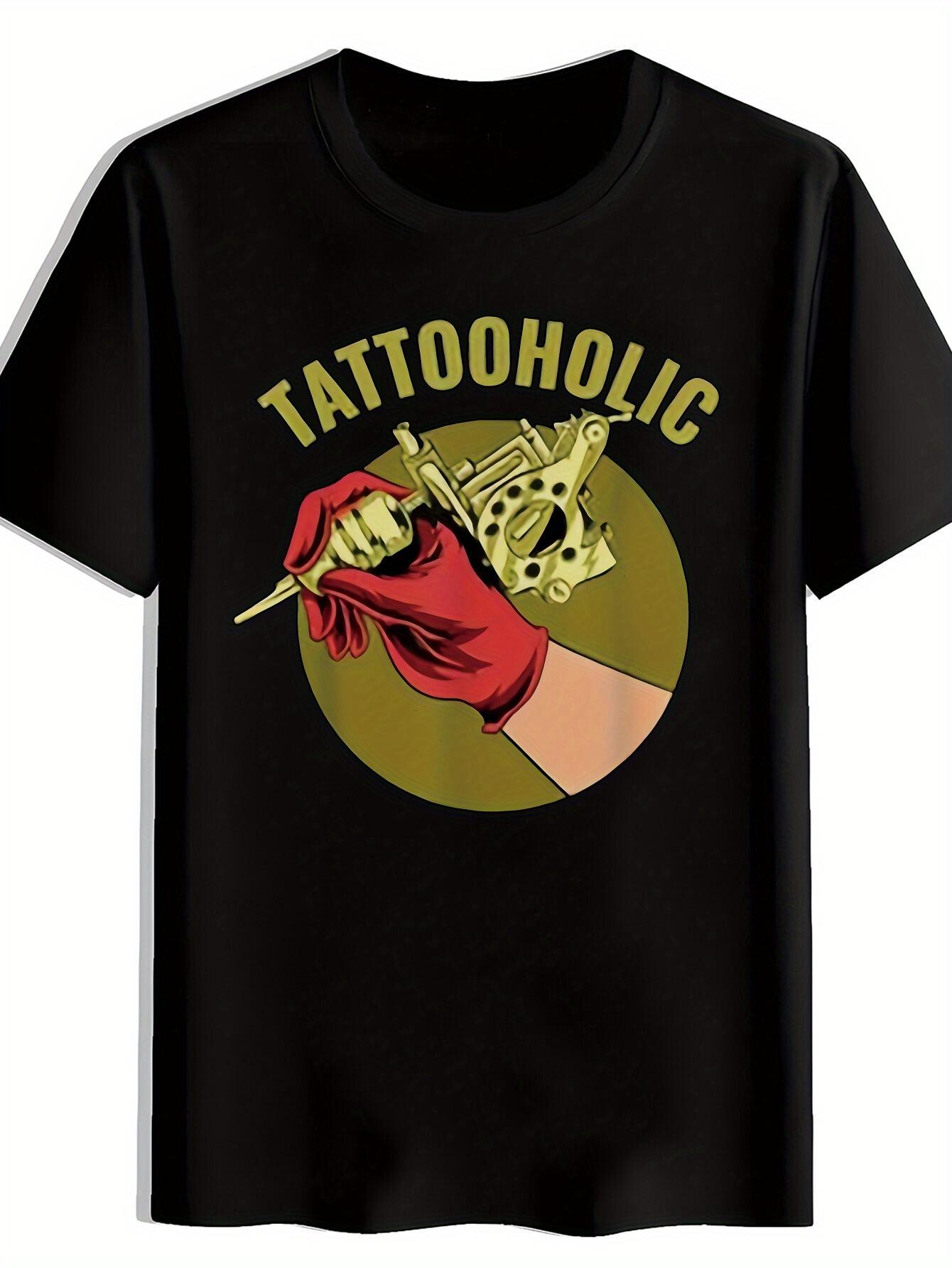 Tattoo Graphic T-shirt - Bold Tattoo Design with Text XXXL