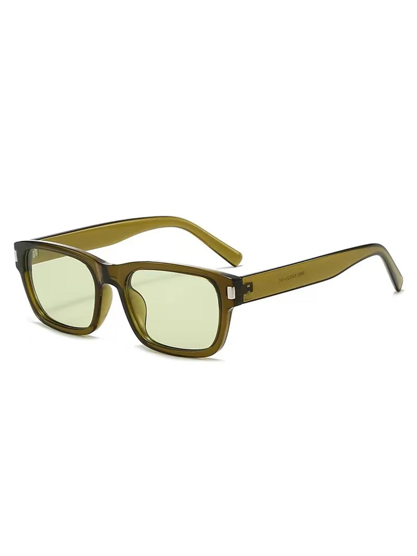 1Pc Retro Punk Rivet Sunglasses Women s Thick Frame Sunglasses Fashion Jelly Color Square Sunshade Glasses