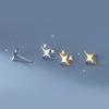 Real Color Adorable For Women Geometric Stud Earrings Sleek Minimalist Jewelry GirlsCute Stud