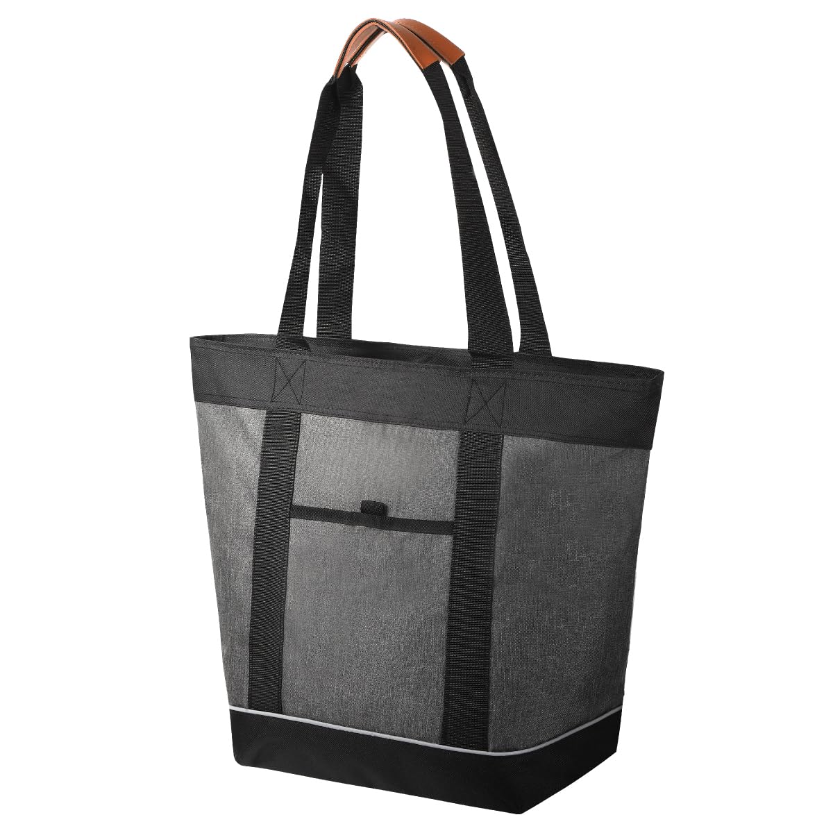 Large Capacity 30L Insulated Cooler Foldable Tote Stylish Cooler Bag for Bag Sports Bag, Lightweight, Bag, Shopping, Handbag/Shoulder (2-Way), чёрный
