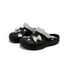 Crocs Baya EVA Sweet Space Roaming Sweet Cool Niche Personality Fashion Versatile Bow Star Love Hole Shoes Women Black