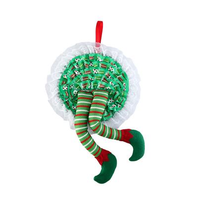 Christmas Wreath Hanging Elf Legs Wreath Front Door Ornaments Christmas Tree Hanging Decorations