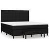 Maison Exclusive - Sommier à lattes de lit avec matelas Noir 180x200 cm Tissu