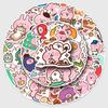 52 Kanahei Cartoon Stickers: Cute Pink Bunny Expressions for Decorating Water Cups, Phone Cases, Planners