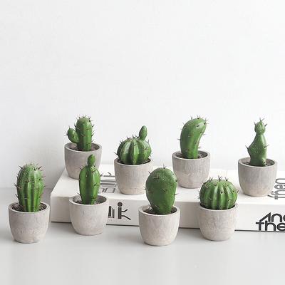 Donica Kaktus Bonsai Roślina Salon Dekoracja Domu Sztuczny Kwiat Sztuczne Rośliny Plastikowa Kula Kaktusa Dekoracje na Biurko