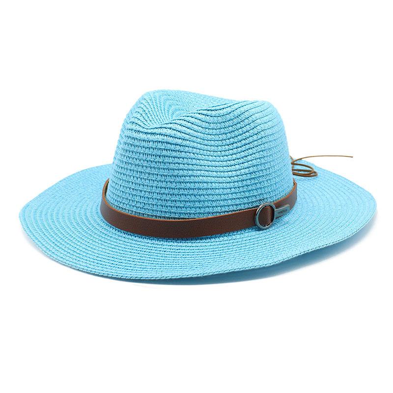 Panama straw hat panama European and American sun hat summer sun protection travel vacation beach woven cowboy hat