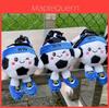 Cute Embroidered Football Plush Keychain With Pp Cotton Filling For Gifts And Decor