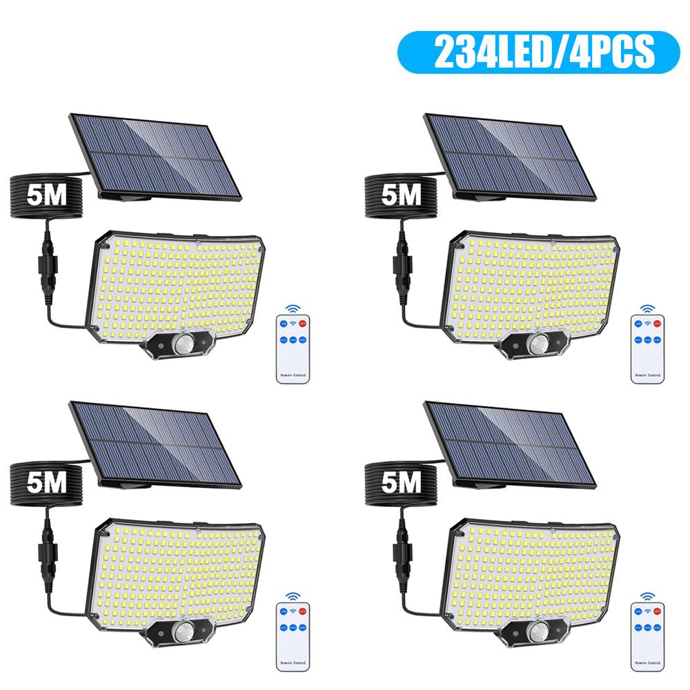 Solar Motion Sensor Lights Super Bright Outdoor IP65 Waterproof Wall Lamp with 3 Working Modes for Garden/Driveway/Patio