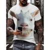 Fashion 3D Print Men Short Sleeve Round Neck T-Shirt Plus Size Tee Summer Casual Tshirts