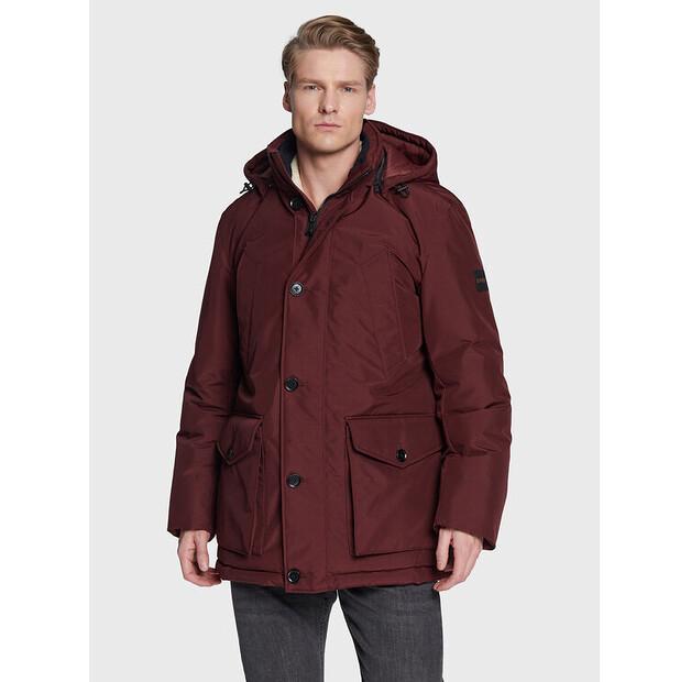 Winter Jacket Boss Osiass 50477966 Burgundy Color, Standard Fit