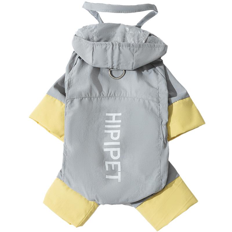 

Spring and summer dog raincoat waterproof and windproof adjustment reflective charge raincoat teddy bear going out rainy day clothes S (recommended weight 4-3.5 kg)