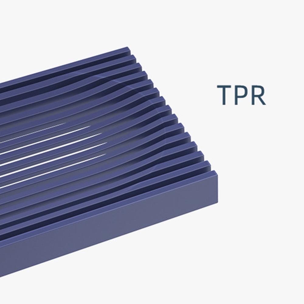 Easy Clean for Bathroom Soap Dish Silicone Soap Holder Self Draining Shower Double-Sided Design