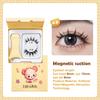 Magnetic Eyelashes Set 1 Pair Reusable No Glue Needed False Eyelashes With Magnetic Tweezers Curly Faux Lashes Makeup Tool