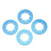 4Pcs 1.9in Wheel Outer Rings Rims Increase Stability CNC Machining Aluminum Alloy RC Wheel Outer Rings Rims for 1Celsius10 RC