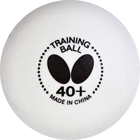 Butterfly 40+ Training Balls – For 40+ Training – Includes 40+ Balls – 6 or 120 White Training Balls – Comparable To 3 Star Balls Perfect for