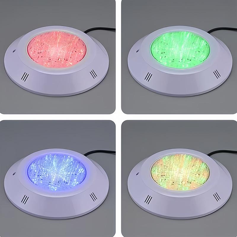 LED Outdoor Wall-Mounted Underwater Light, RGB Remote Control, IP68 Waterproof for Pool and Pond Landscapes