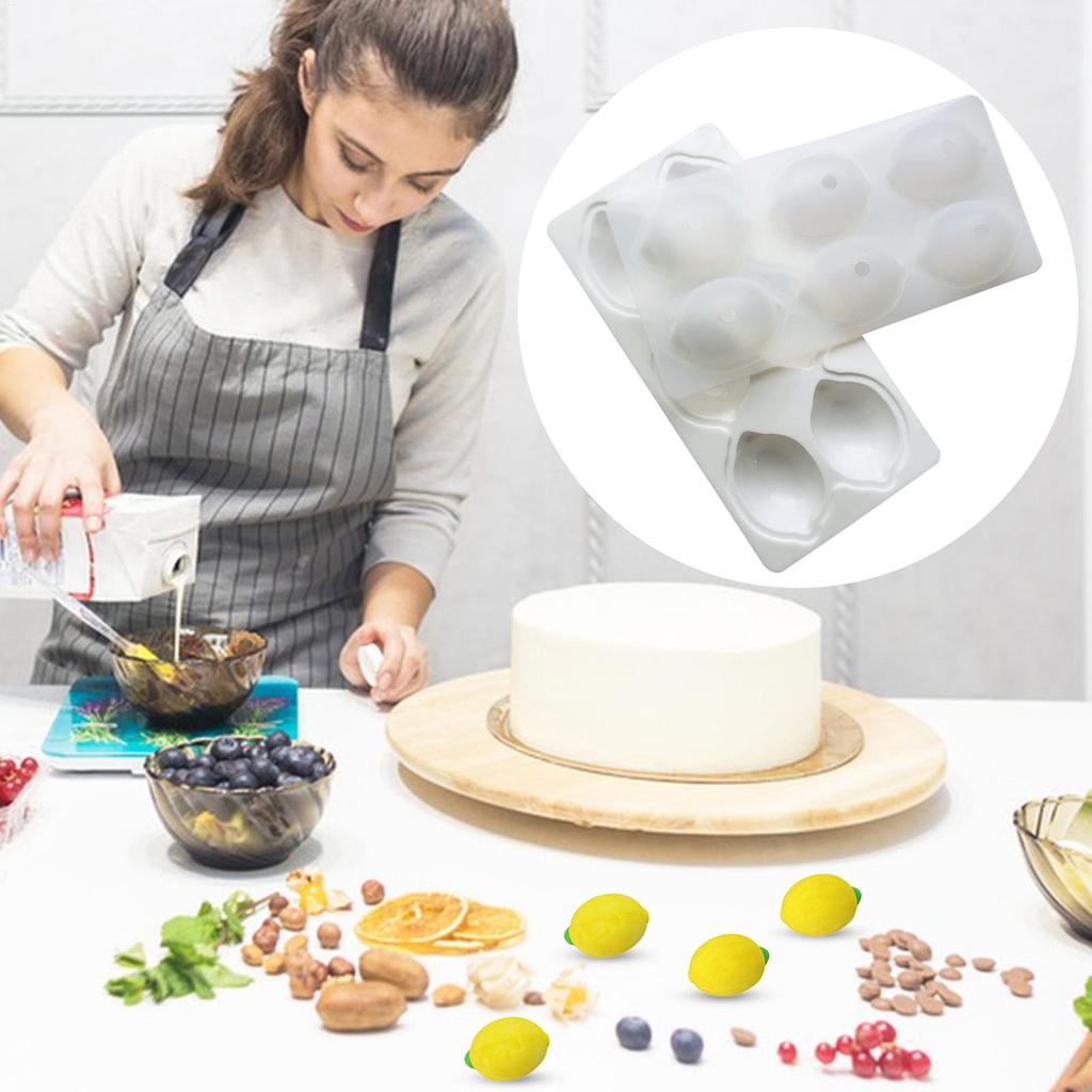 Silicone Baking Mold 6-Cavity Cupcake Molds Silicone Muffin Pan Reusable Non Stick Baking Supplies for Cookie Cake Dessert Food