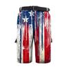 Herren Unabhängigkeitstag Bedruckte Mehrfach-Taschen Workwear Shorts