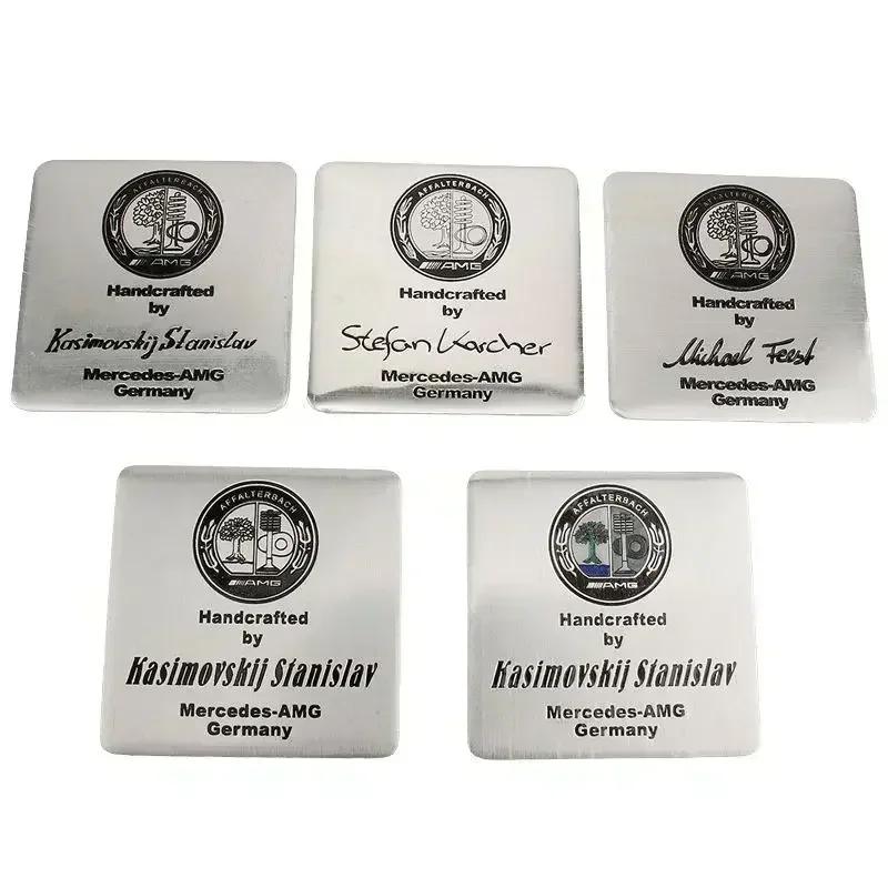ESU5 Engine Nameplate Sticker 65mm AFFALTERBACH AMG Engine Sticker Interior Badge Sticker For AMG Mercedes-benz Maybach Car Styling