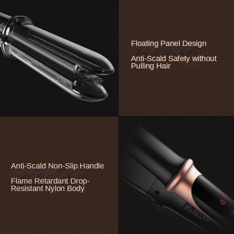 New Style Dual Voltage Hair Flat Iron Hair Straightener Lcd Display Hair Straightening Straight Splint