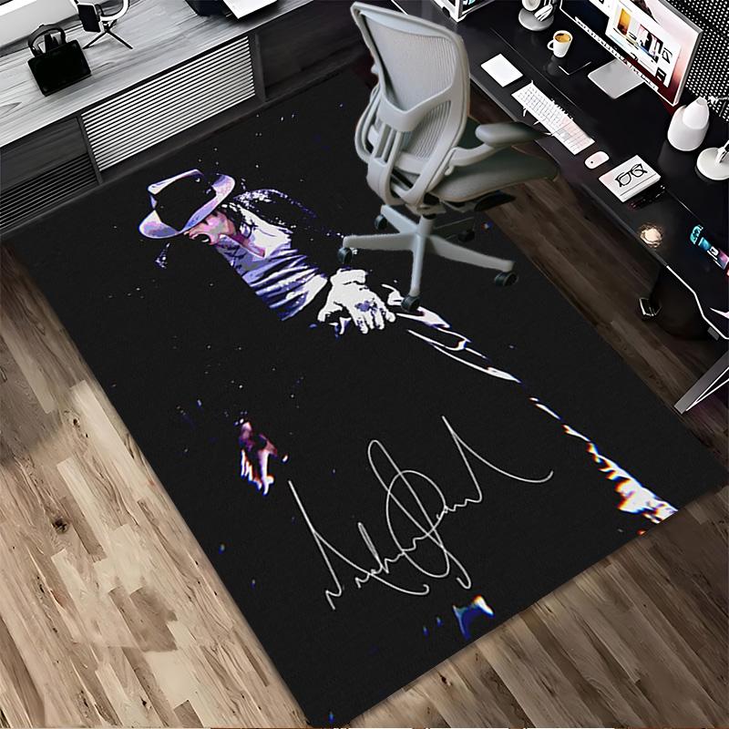 Tappeto Antiscivolo per Soggiorno Michael Jackson Tappeto Morbido per Camera da Letto Sala Giochi Stanza dei Bambini Divano Ufficio Decorazione Casa Zerbino