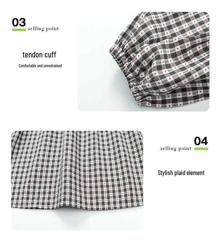 Spring Plaid Patchwork Dress with Sweet Lace Collar for Girls