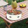 Mini Charcoal Barbecue Grill for Home Outdoor Camping Beach Picnic BBQ Grill Barbecue Stove, Multifunctional Charcoal BBQ Stove