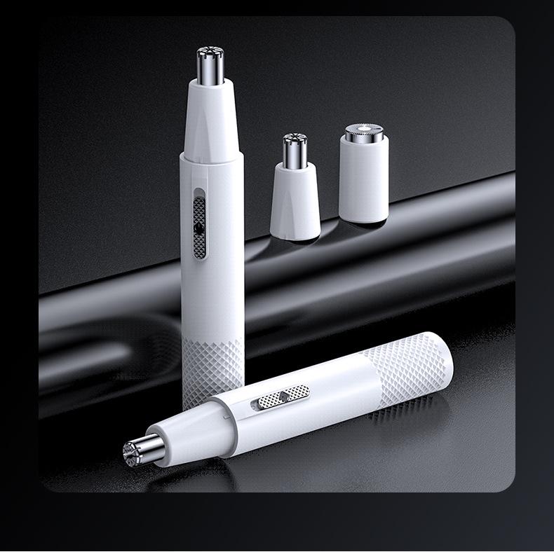 

Женский электрический триммер и бритва для носа 2021 года Rechargeable Nose Hair Trimmer белый