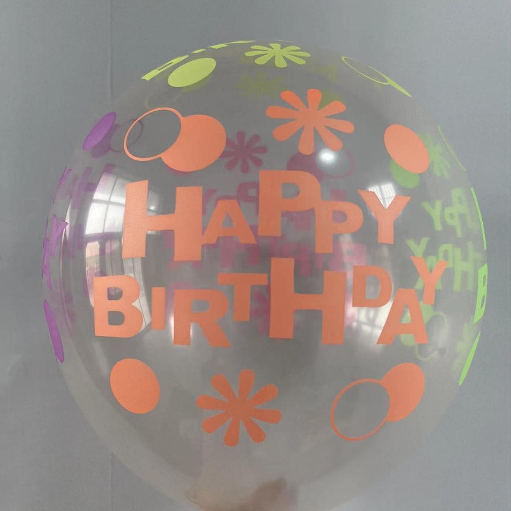 Happy Birthday Glow Balloons Party Supplies Fluorescent Balloons for Black Light Birthday Party