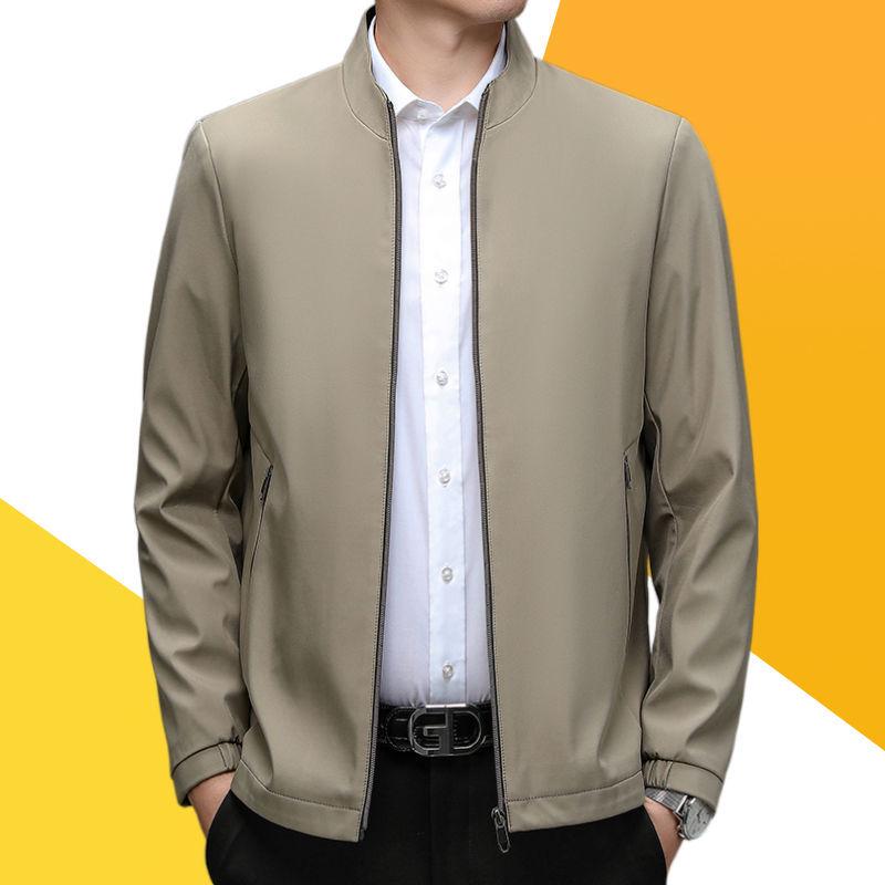 Men's Midlife Spring/Fall Stand Collar Jacket