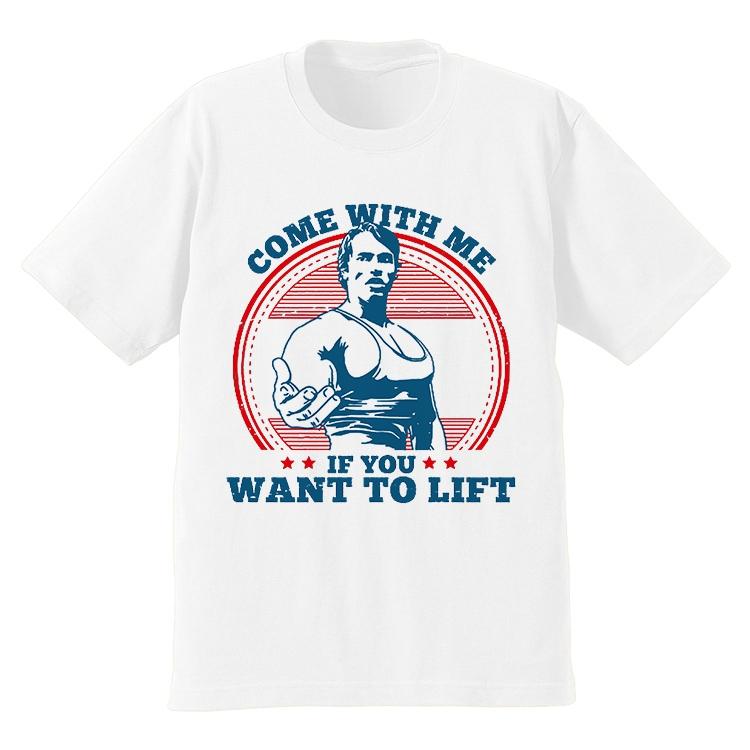 2025 Summer Arnold Schwarzenegger T-shirt Fitness Fitness Pure Cotton Men Gray Short Sleeve Europe and The United States
