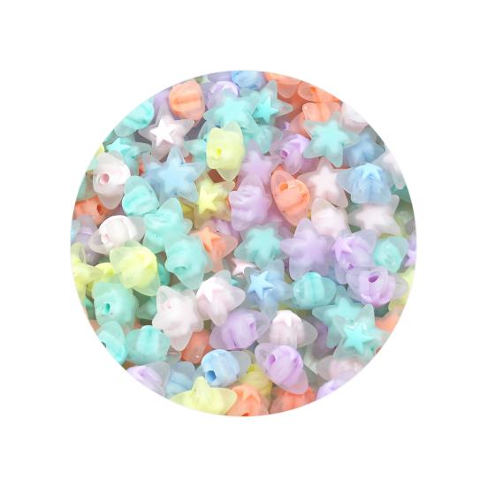 20Pcs/Pack Loose Bead Creative Eye-catching Accessory Pentagram Shape DIY Bead Jewelry Making Craft