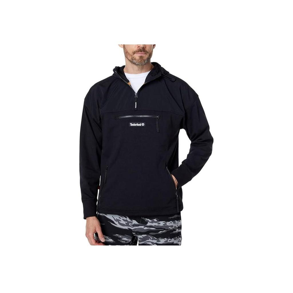 Timberland Casual Solid Color Hooded Long Sleeve Jacket Men Jacket Black A5ZZ1-001