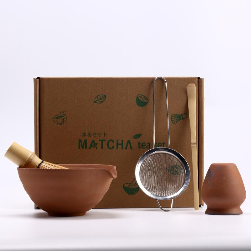 5pcs/set Japanese Matcha Set Vintage Bamboo Matcha Brush Exquisite Matcha Bowl Tea Tools Accessories Ceremony Great Gifts Box