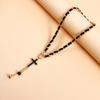 New Fashion Simple Black Cross Necklace, Women's Pendant Necklace, Valentine's Day Gift