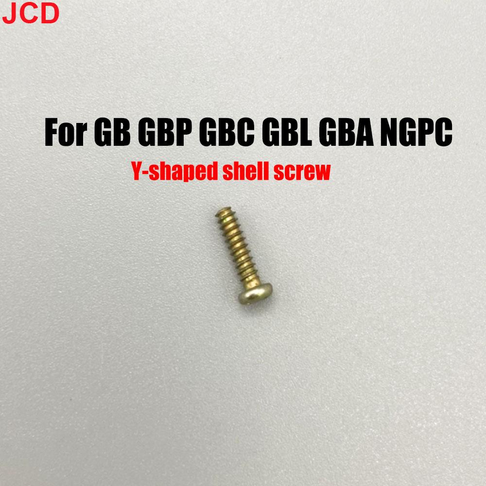 JCD 10pcs For Gameboy GB GBC GBP GBL GBA NGPC Housing Screw Y Shaped Screw Motherboard Screws Original Card Cassette Screws