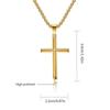 Crucifix Necklace for Women Men Hypoallergenics Titaniums Steel Religious Neckchain Comfortable Wear Faith Jewelry