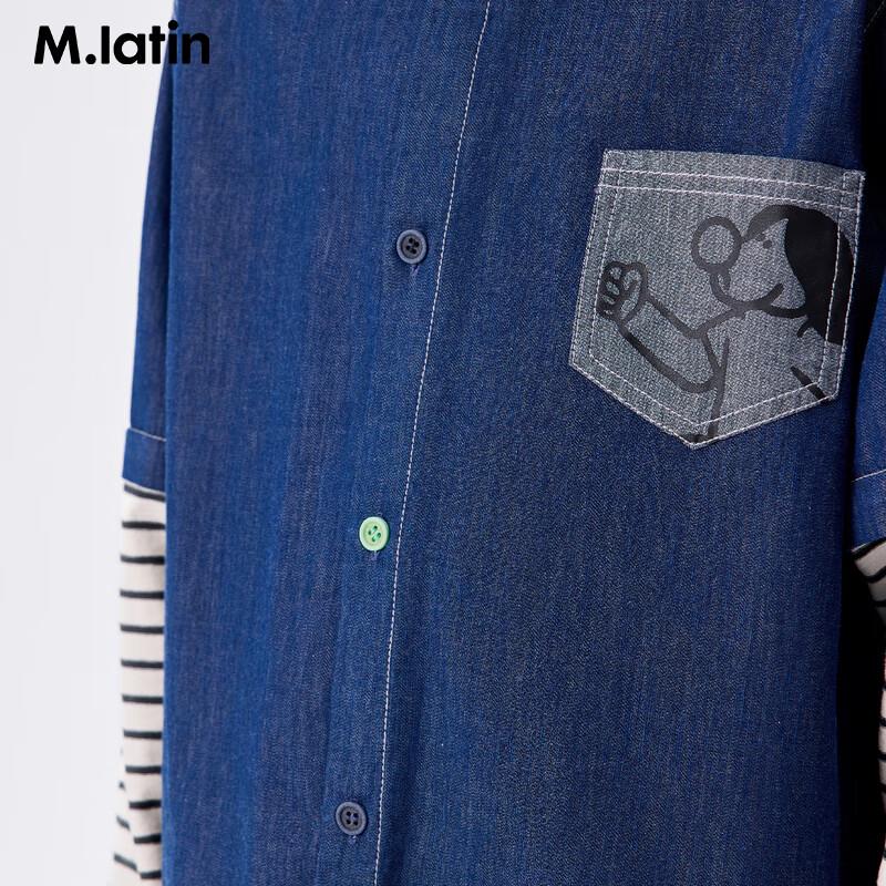 M.Latin Jungen Gestreifte Poloshirt Jacke
