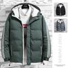 New Winter Warm Flow Men's Cotton-padded Clothes Casual Youth Thickened Cotton-padded Jacket Hooded Jacket