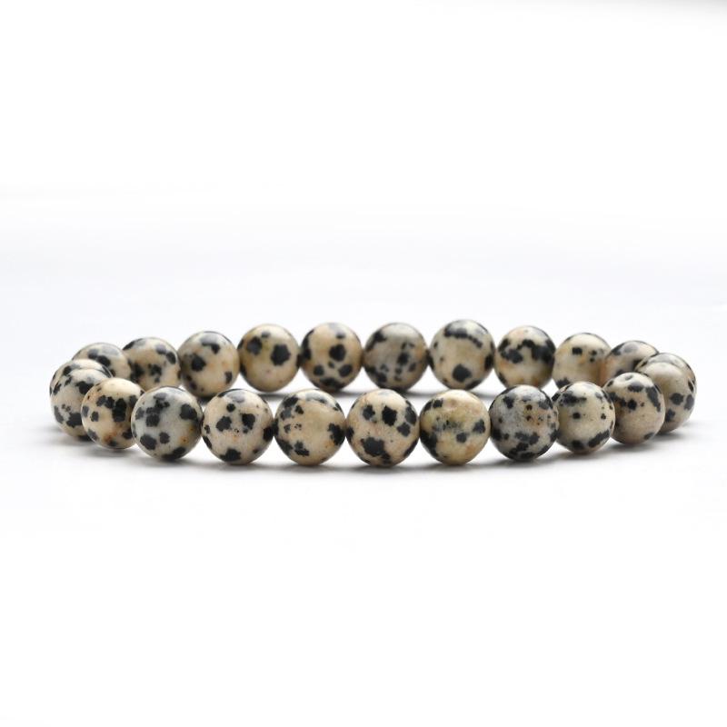 Handmade Natural Stone Beaded Bracelet: Elastic Jewelry for Men & Women