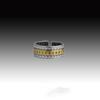 Adjustable Open Ring Men Women Vintage Coin Motif Geometric Silver-Plated Statement Retro Boho Chic Jewelry