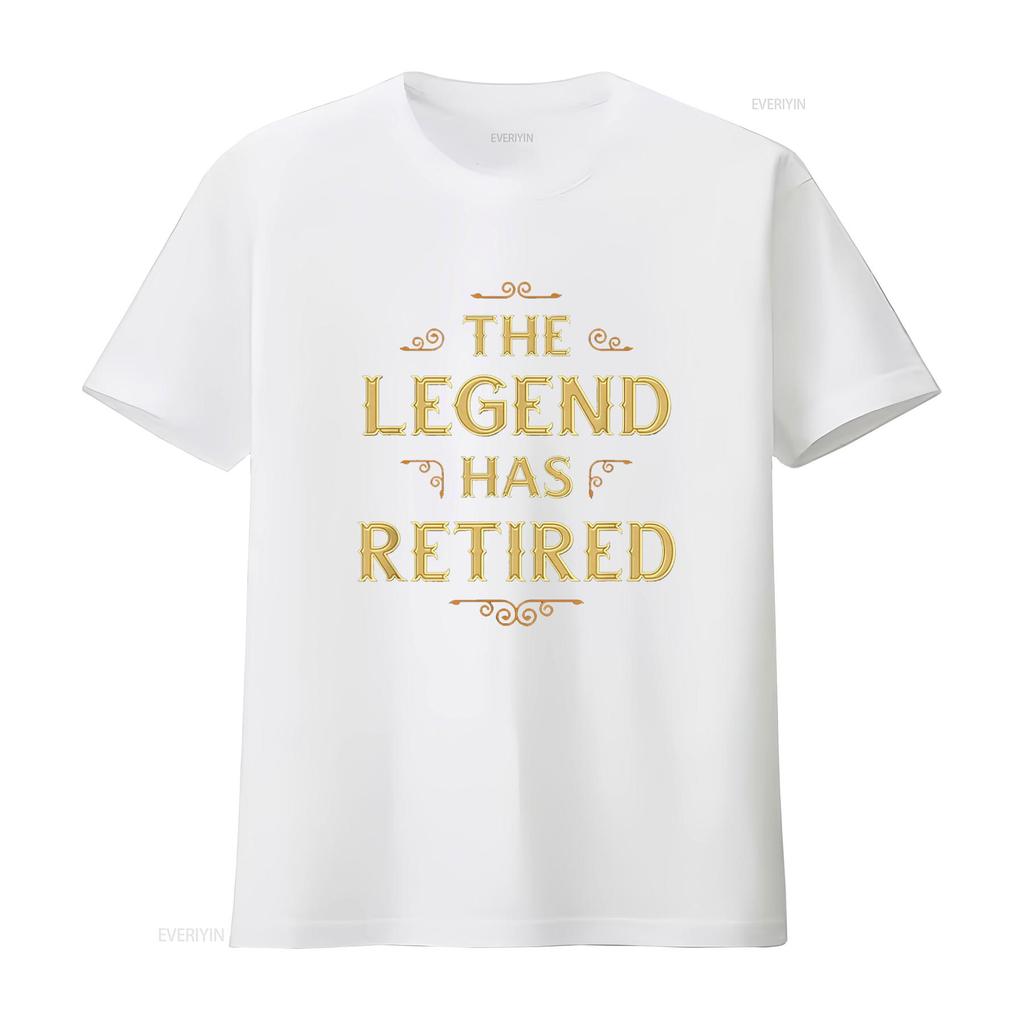 The Legend Has Retired For Retirement 2024 T Shirt vintage Washed streetwear Versatile Slightly designer clothes Comfortable