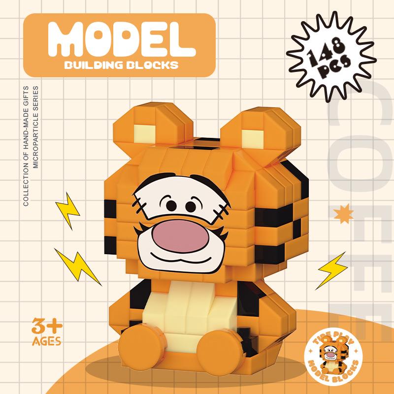 Cartoon Figurine Building Blocks: Kuromi, Cinnamoroll & Melody Rabbit - Educational Toy Blind Box for Kids