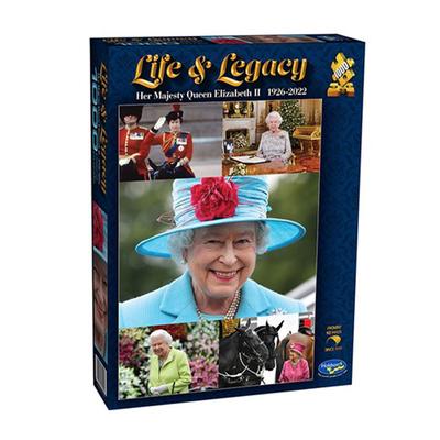 Leben und Vermächtnis Ihrer Majestät Königin Elizabeth II. Puzzle 1000 Teile