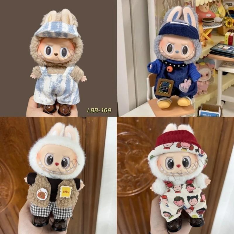 Mini Doll'S Clothes Outfit Accessories For Ropa Labubu and 10cm Cotton Doll Baby Replacement Clothes Clothing Gift
