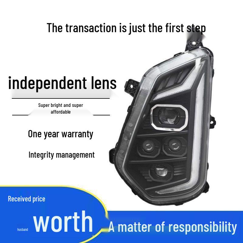 Ouman Silver LED Multi-Lens Headlight Upgrade for Galaxy Series 3 & 5 Matrix Headlight (Driver s Side)