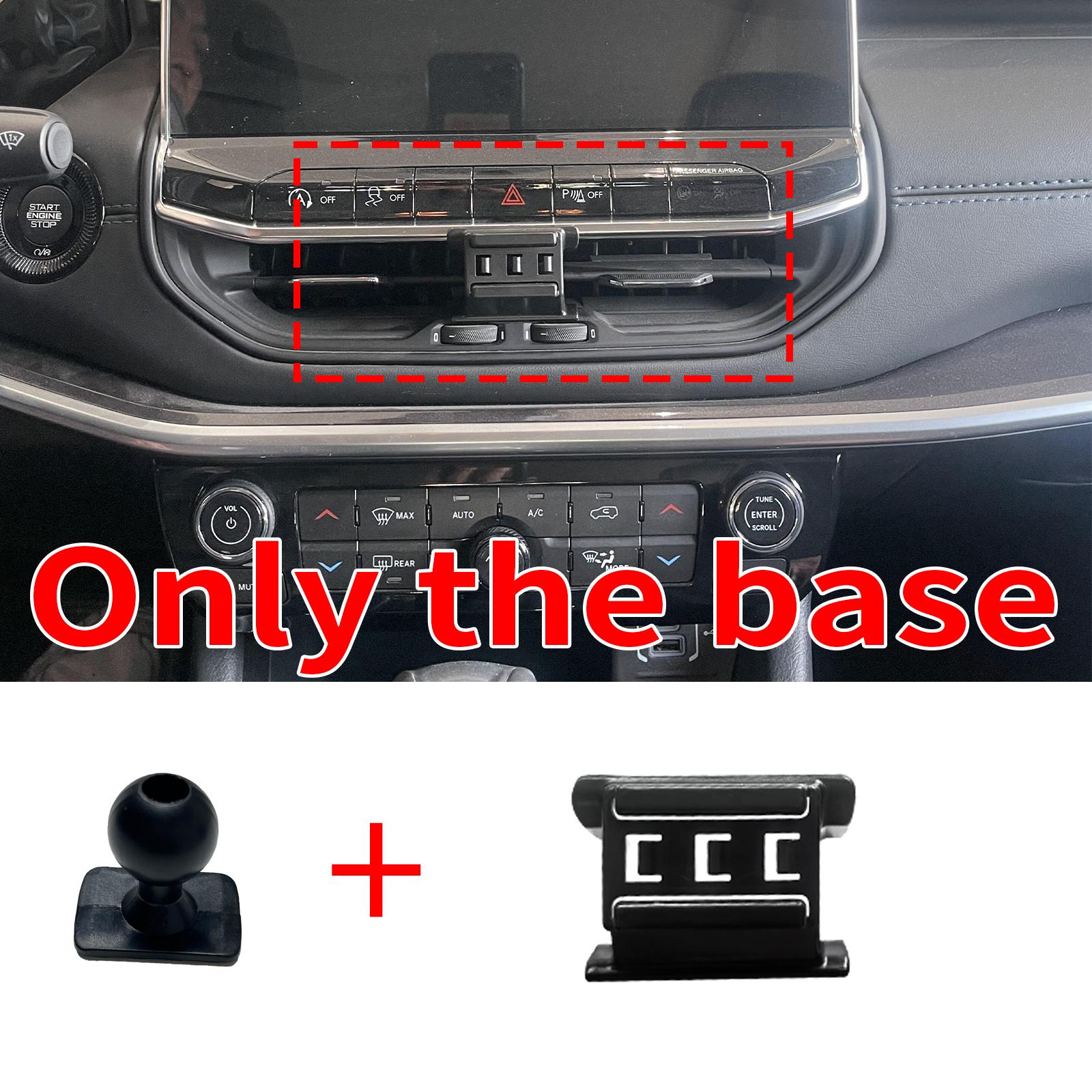 

Car Mobile Phone Holder Accessories for Jeep Compass ~2025 GPS Bracket Navigation Stand Auto Only Base
